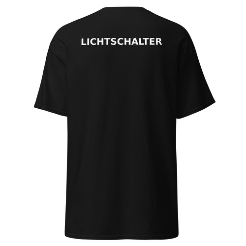Lichtschalter T-Shirt – Rückansicht